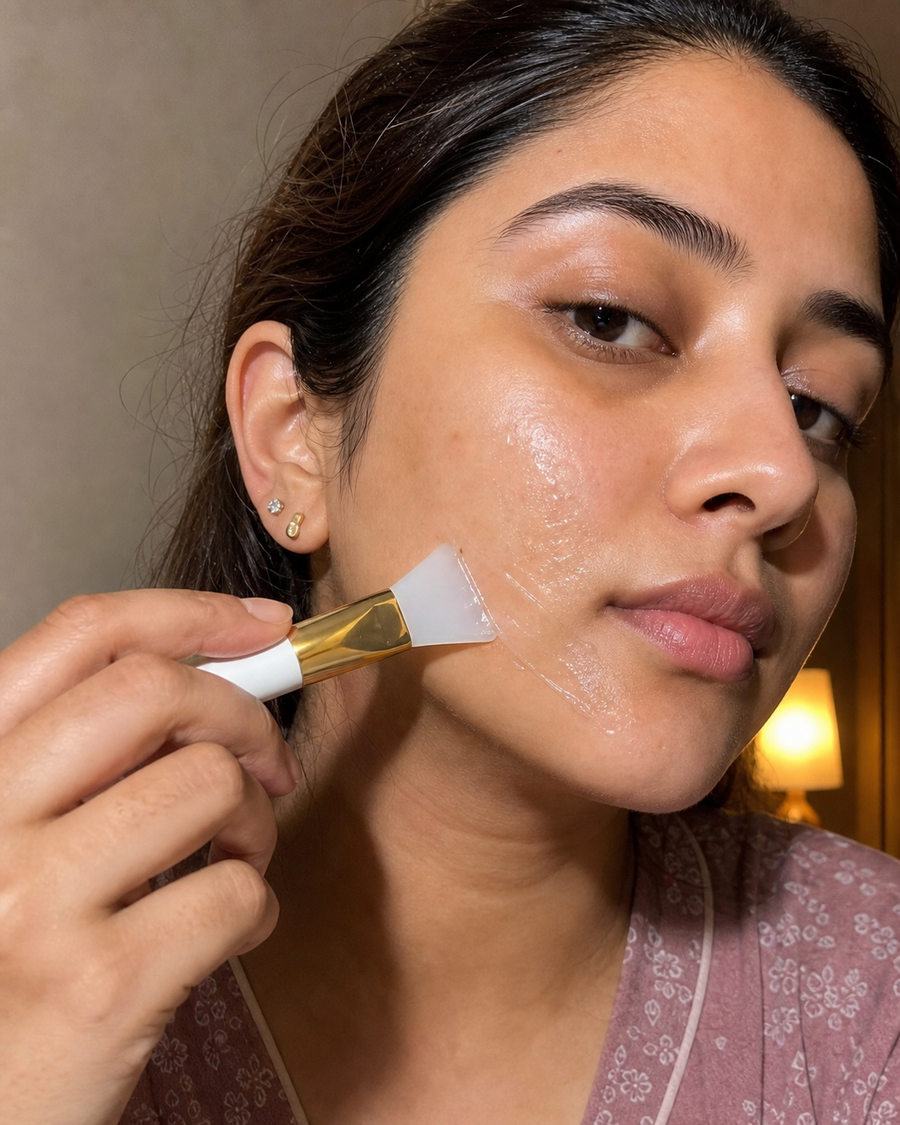 Beauty Britain customer using Korean Collagen Night Wrapping Mask