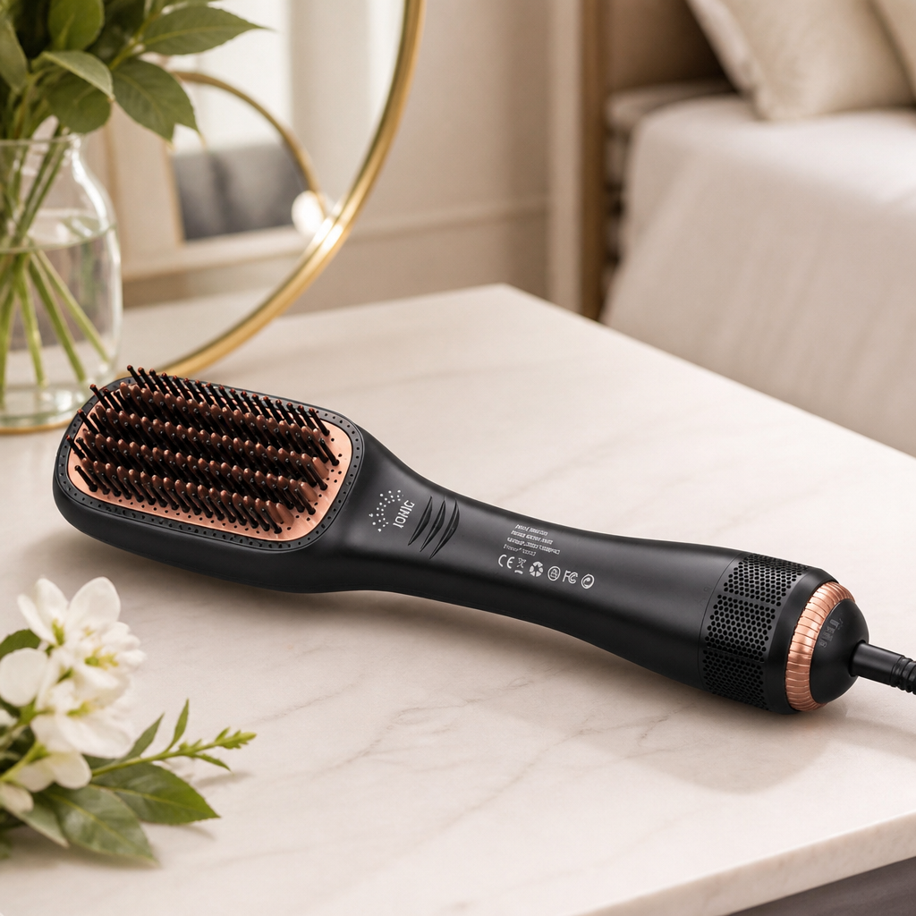 One-Step Hair Dryer & Styling Brush for Salon-Quality Smooth & Straight Hair