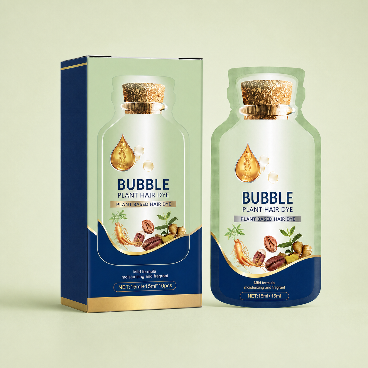 Botanical Bubble Hair Color Shampoo – Easy Gray Coverage & Soft Shine