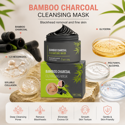 Bamboo Charcoal Peel-Off Mask – Deep Cleansing for Clear, Smooth Skin