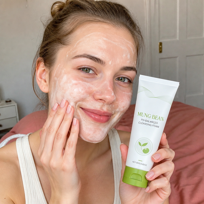 Mung Bean Foaming Cleanser – Gentle Daily Face Wash for Fresh, Clear Skin