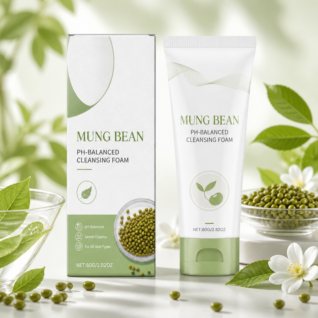 Mung Bean Foaming Cleanser – Gentle Daily Face Wash for Fresh, Clear Skin