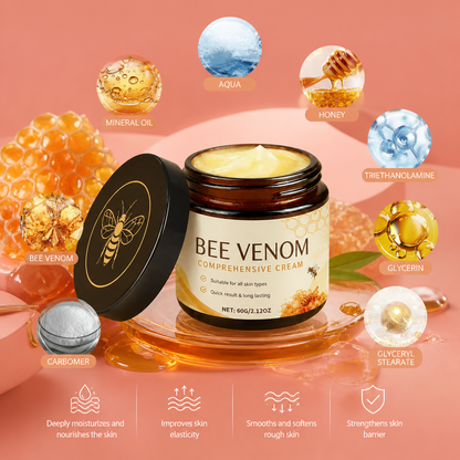 Bee Venom & Honey Body Cream for Soft, Smooth, Hydrated Skin