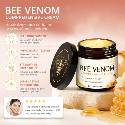 Bee Venom & Honey Body Cream for Soft, Smooth, Hydrated Skin