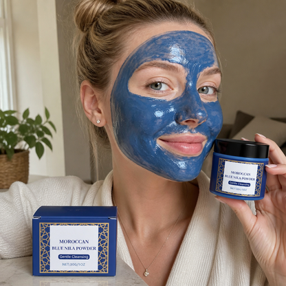 Blue Collagen Clay Mask – Deep Cleansing & Brightening Skincare Treatment