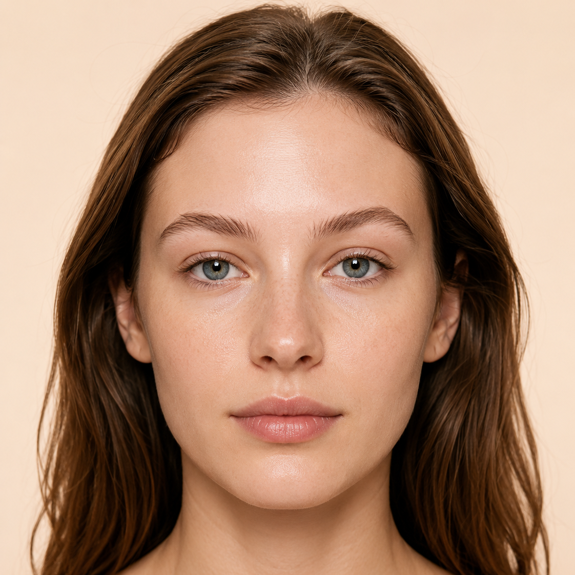 Brows before applying the Beauty Britain 3D Natural-Looking Brow Pen
