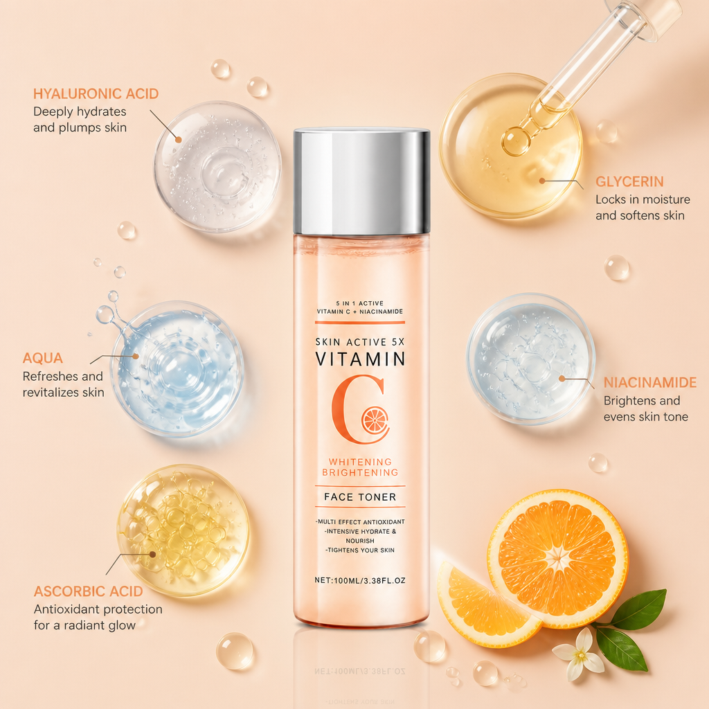 Vitamin C Brightening Face Toner – Hydrating Glow & Daily Radiance