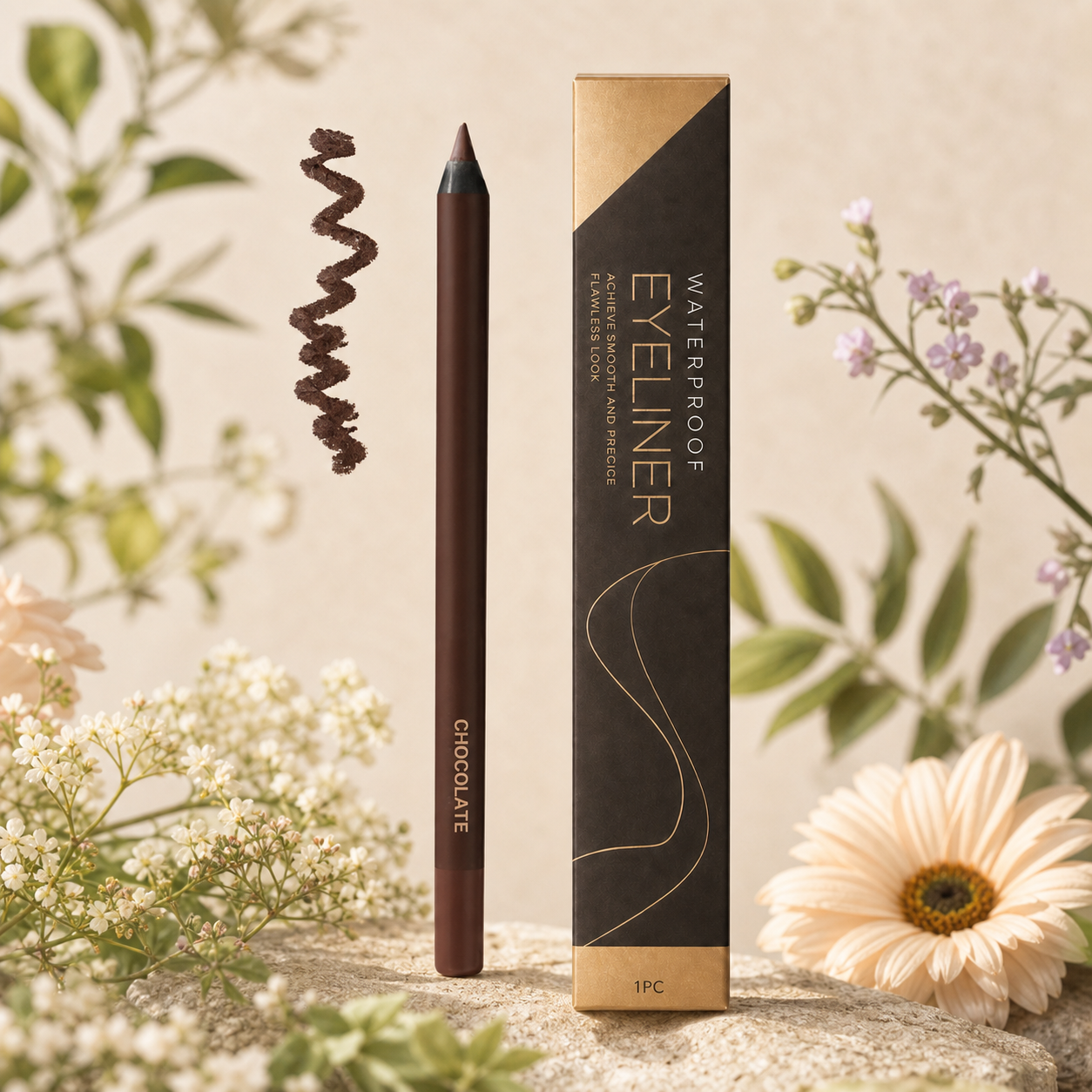 Waterproof Glitter Gel Eyeliner – Long-Lasting Smudge-Proof Color