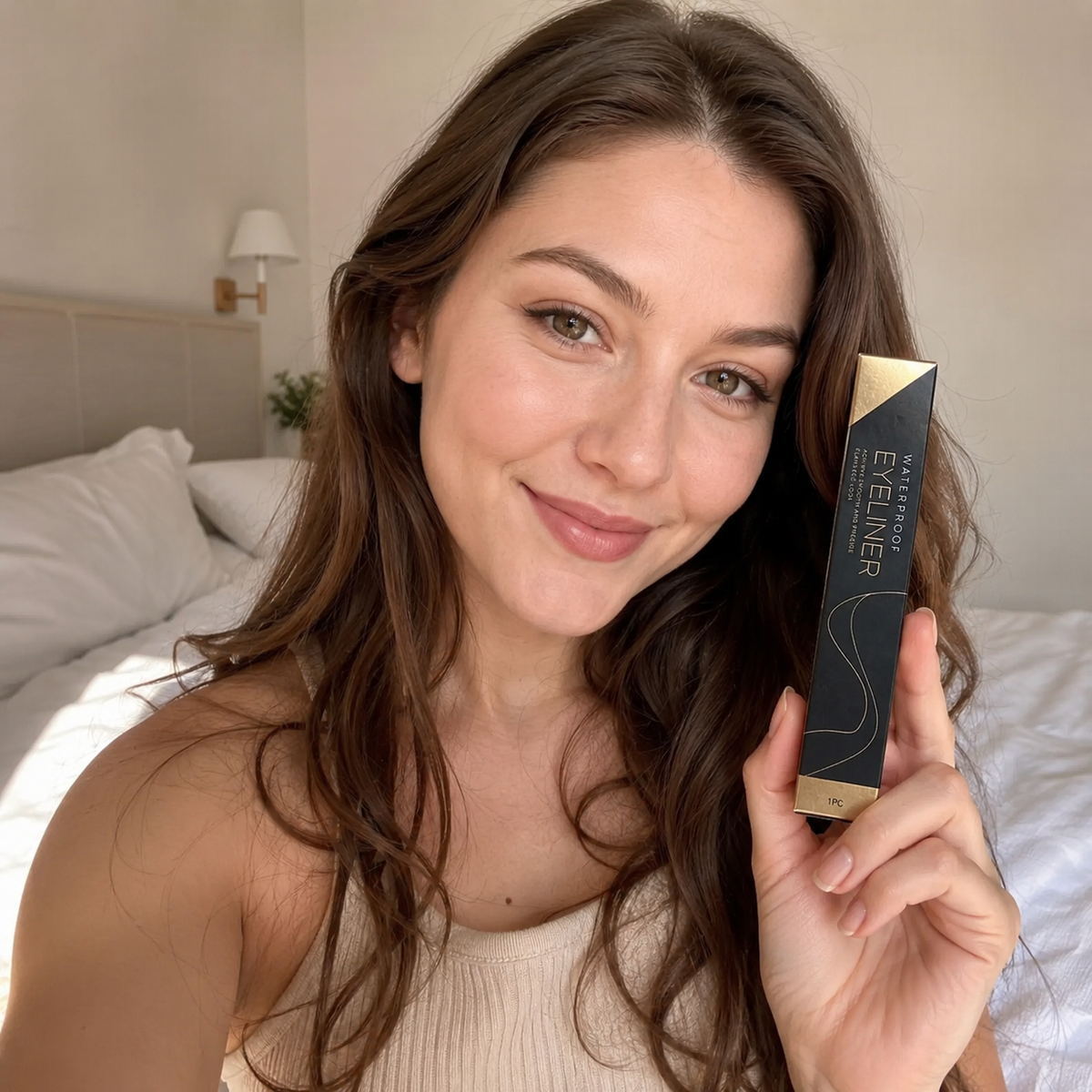 Beauty Britain customer using the featured product