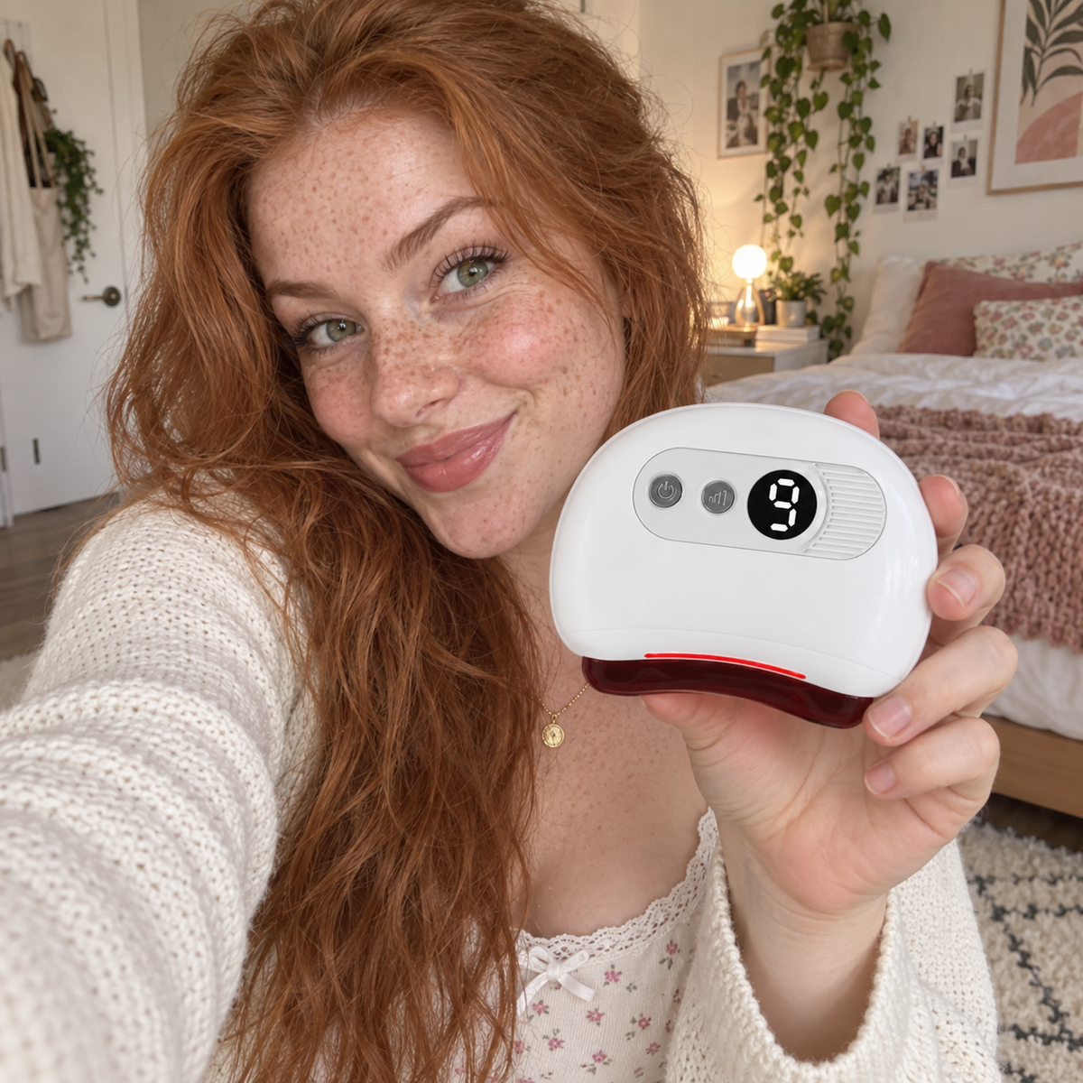Beauty Britain customer using the featured product