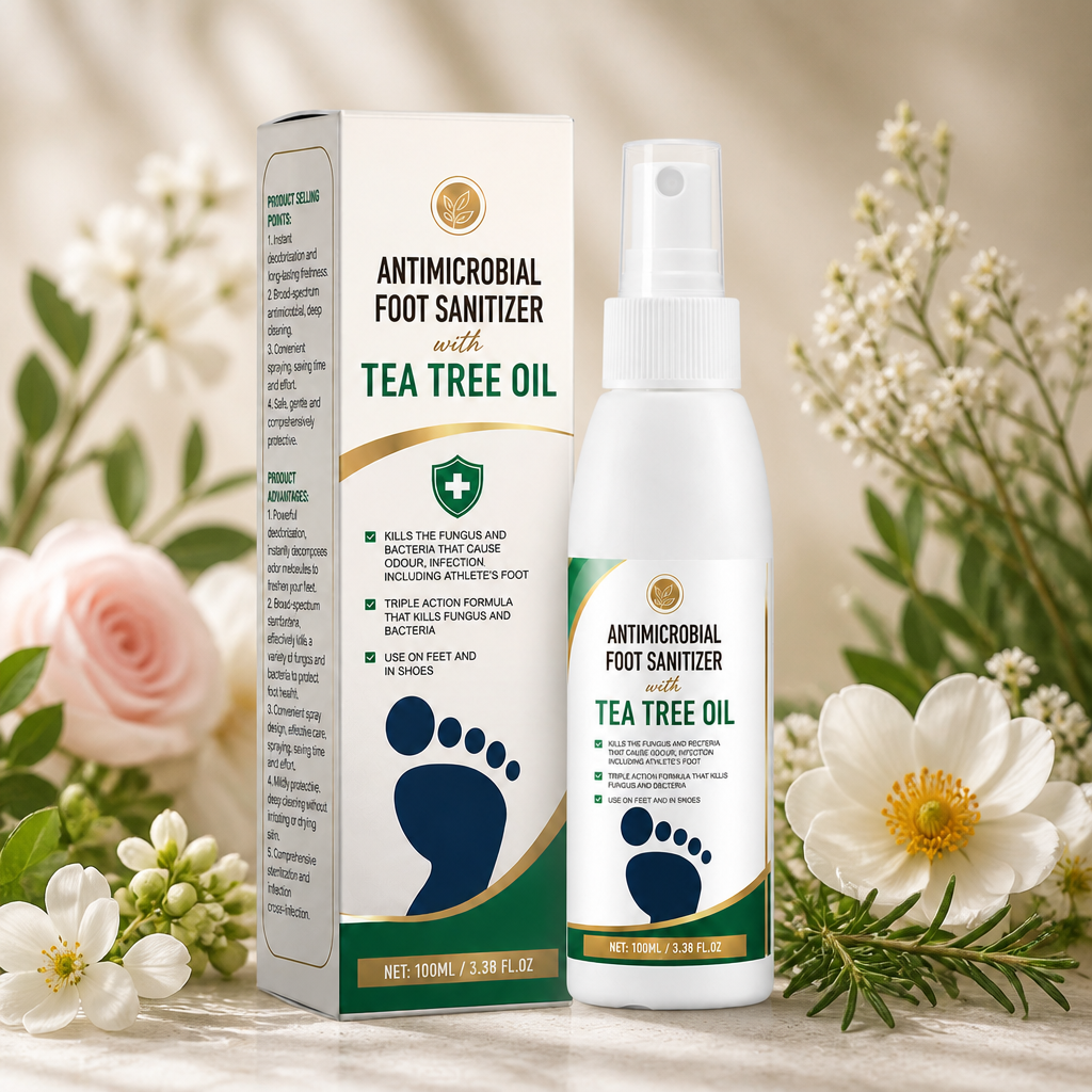 Tea Tree Oil Antimicrobial Foot Sanitiser – Fungus & Odor Control