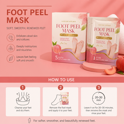 Exfoliating & Moisturizing Foot Peel Mask – Removes Dead Skin & Calluses