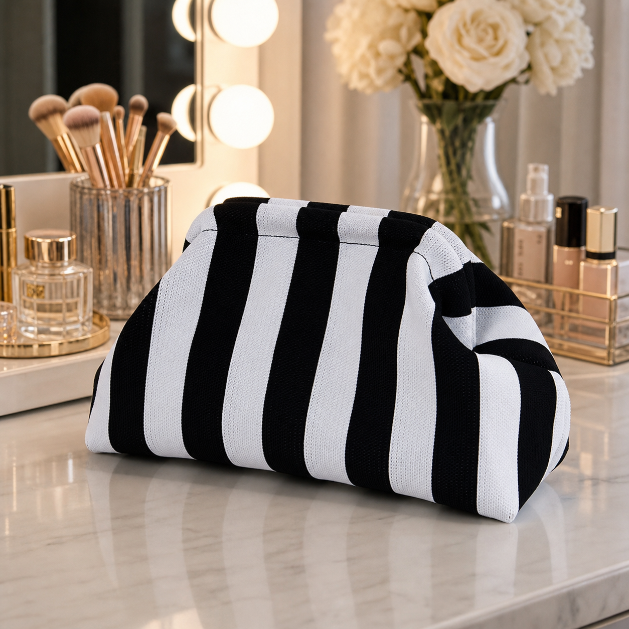 Stylish Knitted Makeup Bag