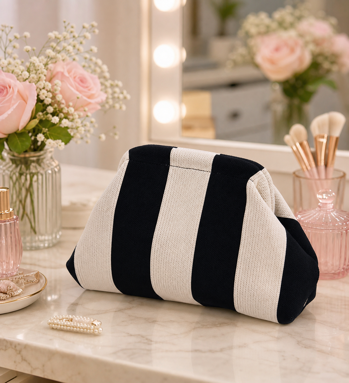 Stylish Knitted Makeup Bag