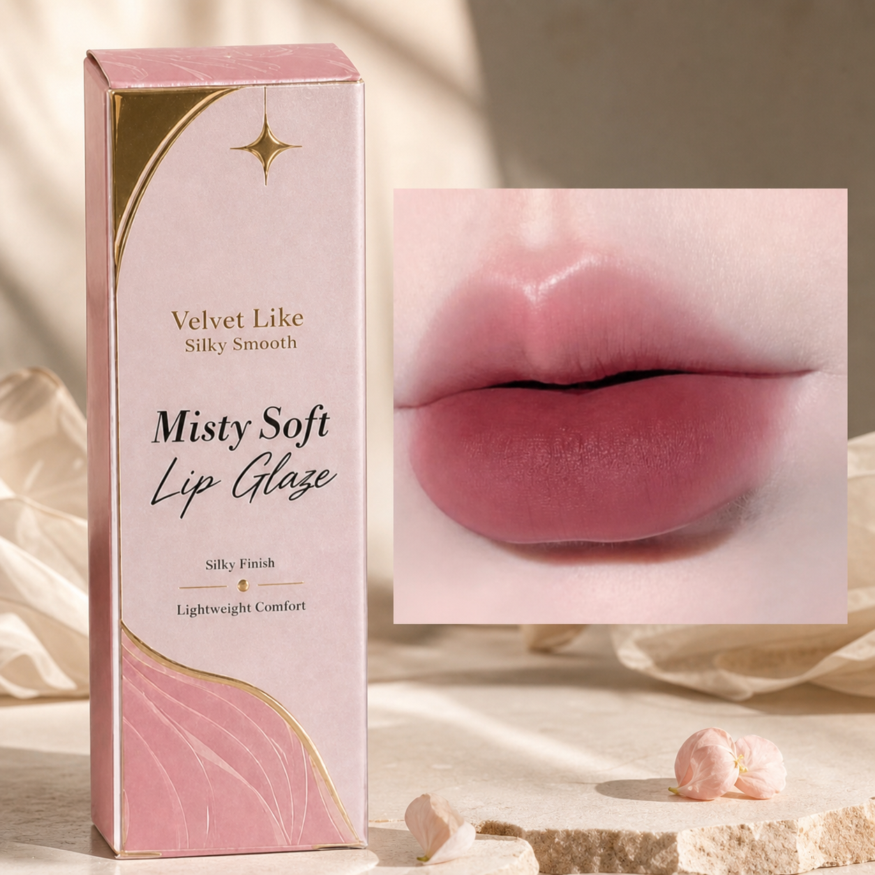 Matte & Glossy Lip Glaze – Waterproof Liquid Lip Color