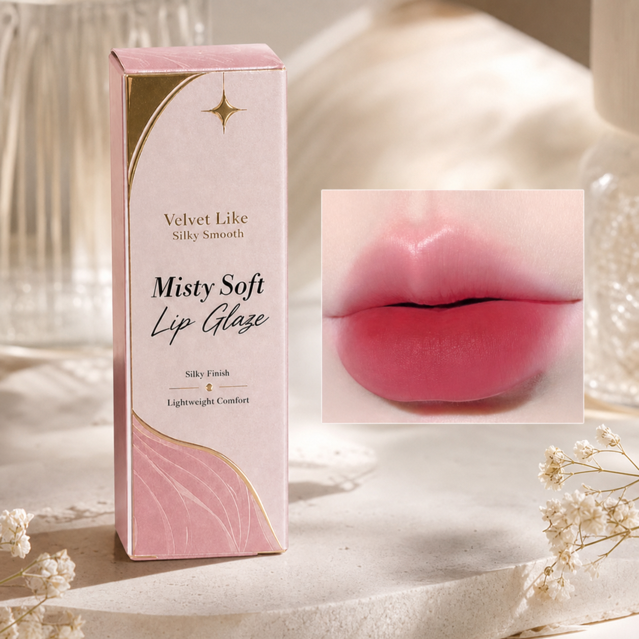 Matte & Glossy Lip Glaze – Waterproof Liquid Lip Color