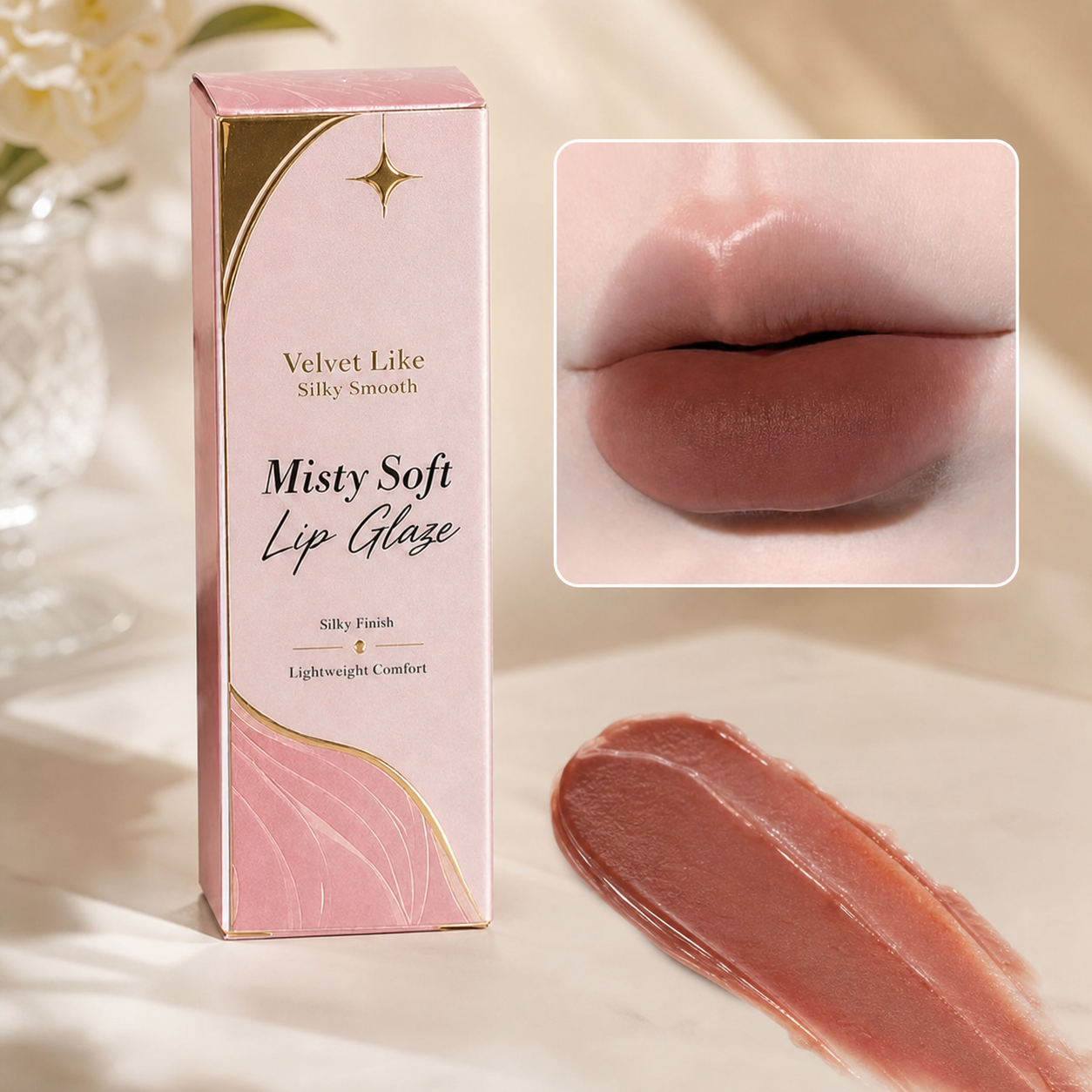Matte & Glossy Lip Glaze – Waterproof Liquid Lip Color