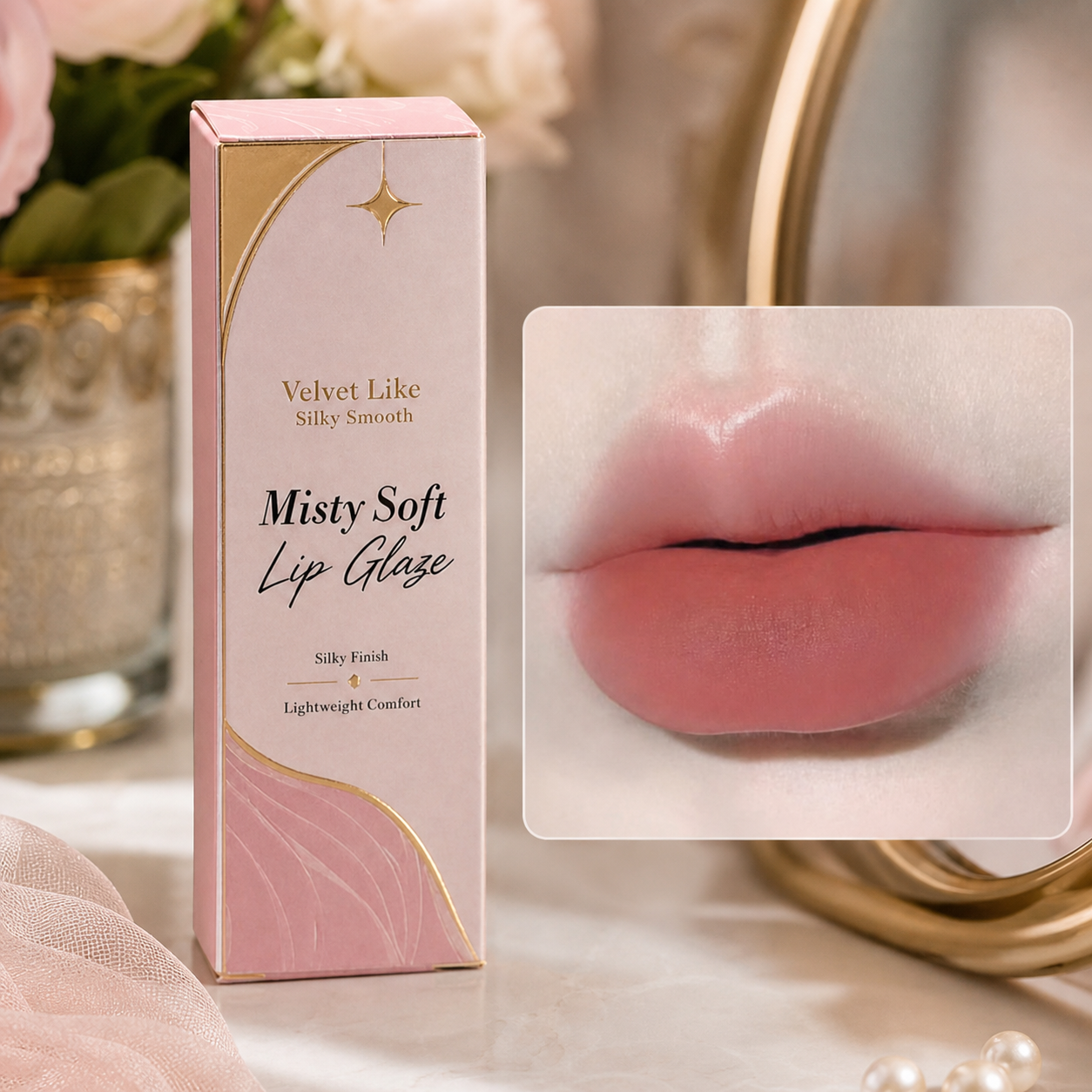 Matte & Glossy Lip Glaze – Waterproof Liquid Lip Color