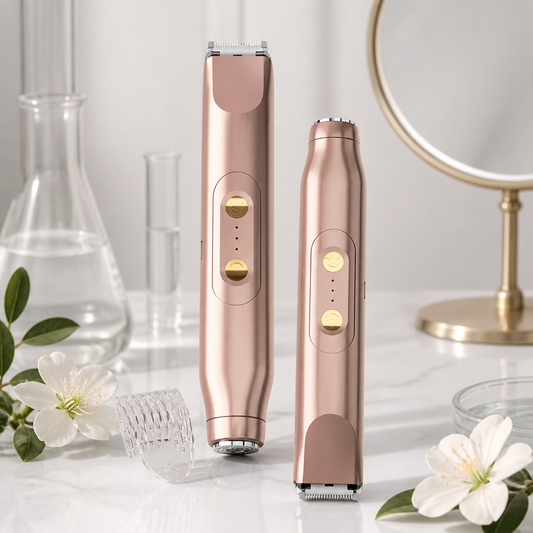 2-in-1 Waterproof Electric Face & Body Trimmer & Shaver for Women