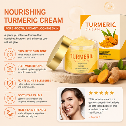 Turmeric Face Cream – Nourishing Moisture For Smooth Radiant-Looking Skin