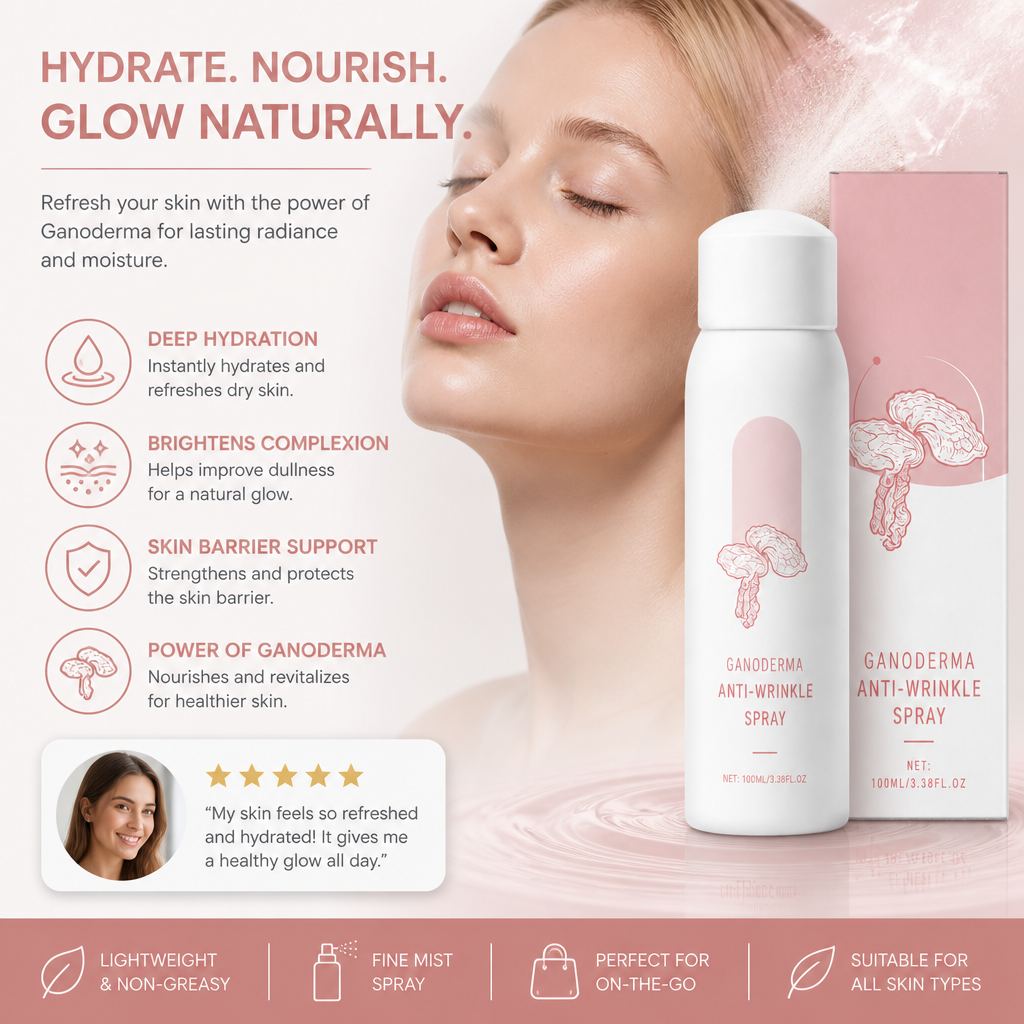 Ganoderma Hydrating Face Mist – Nourishing Glow & Lasting Moisture