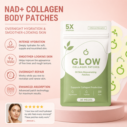 NAD+ Collagen Body Patches – Overnight Hydration & Smoother-Looking Skin