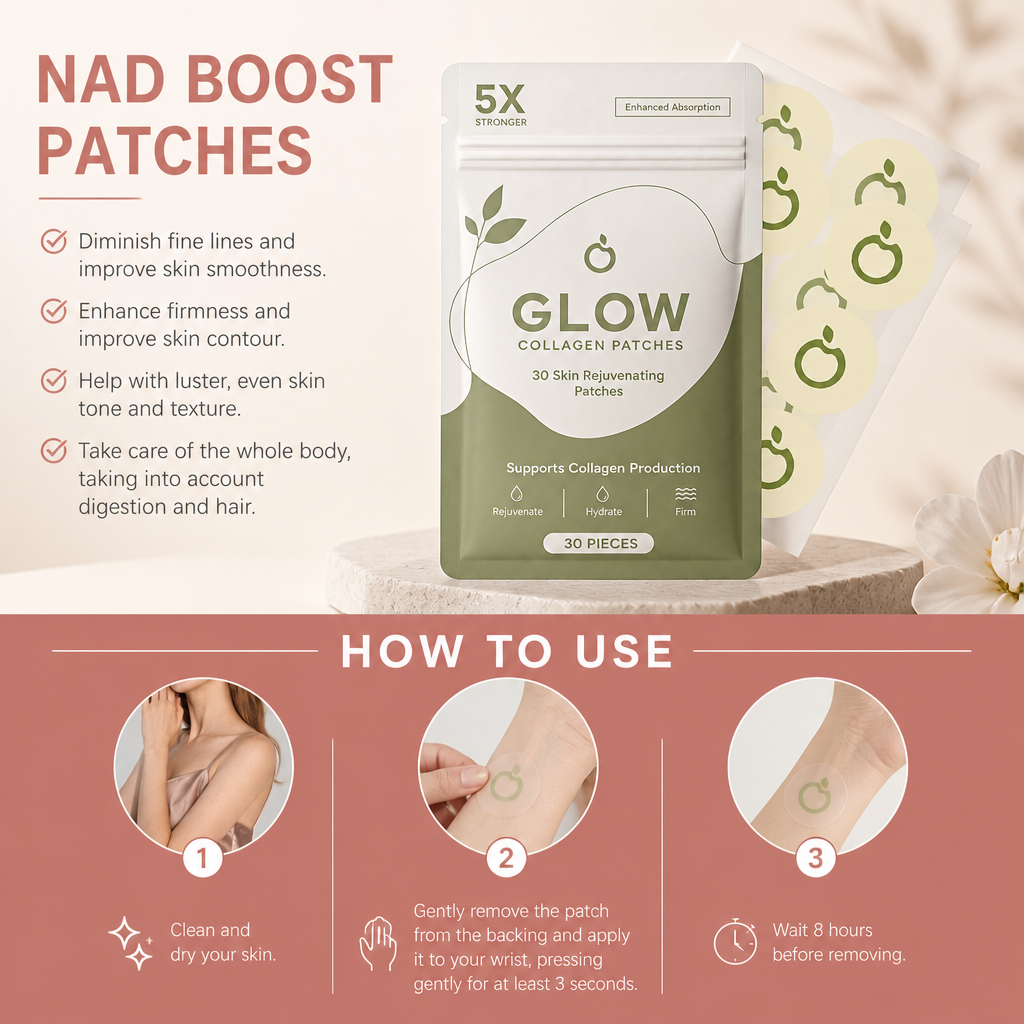 NAD+ Collagen Body Patches – Overnight Hydration & Smoother-Looking Skin