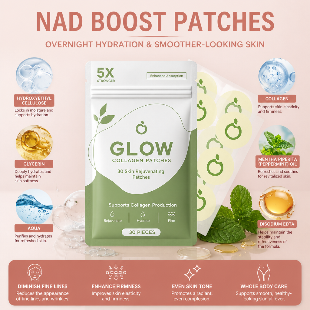 NAD+ Collagen Body Patches – Overnight Hydration & Smoother-Looking Skin