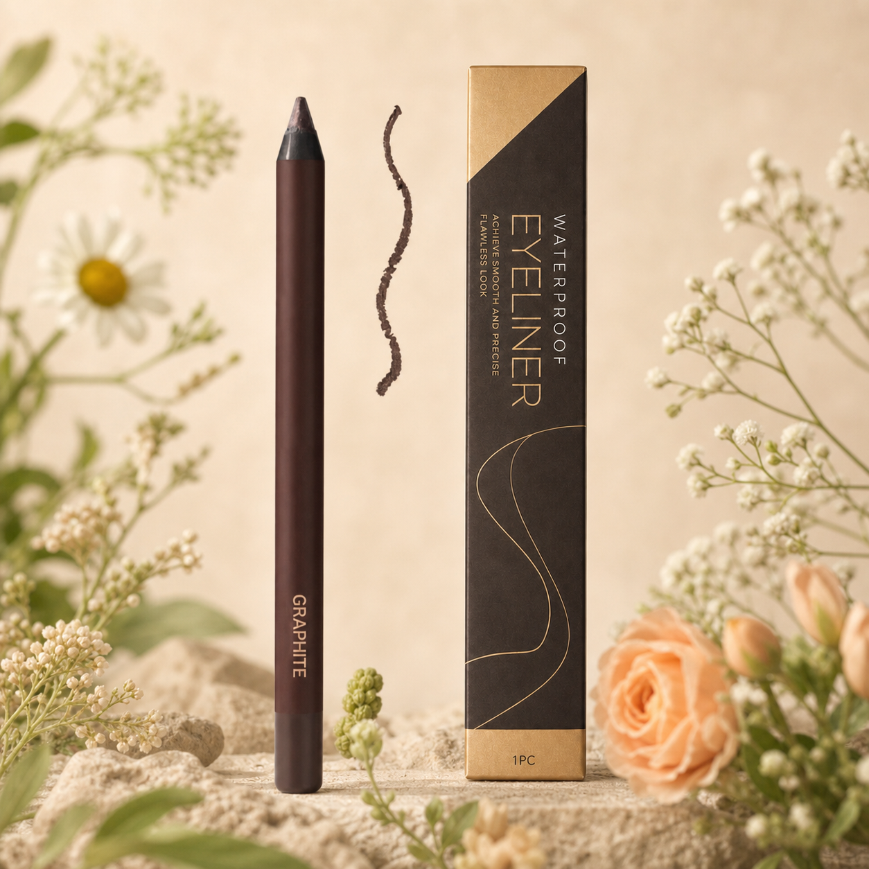 Waterproof Glitter Gel Eyeliner – Long-Lasting Smudge-Proof Color