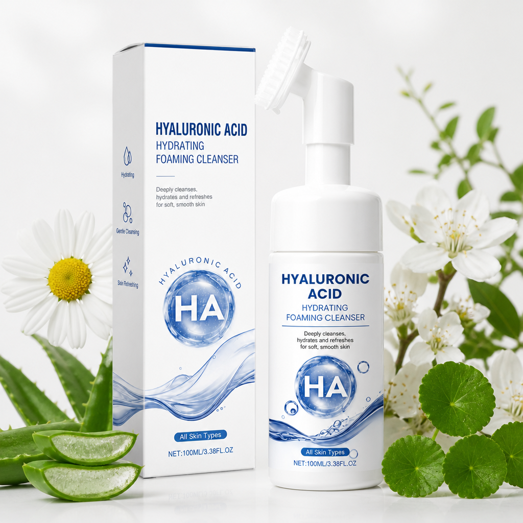 Hydrating Foaming Facial Cleanser with Ceramides & Hyaluronic Acid