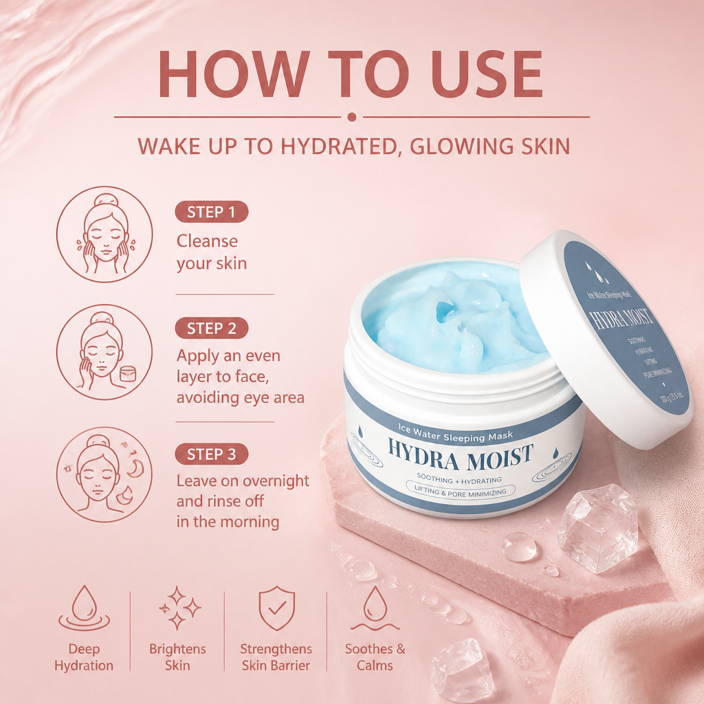 Cooling Overnight Sleeping Mask – Deep Hydration for Fresh, Radiant Skin