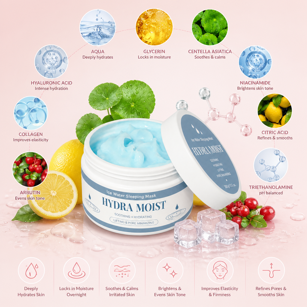Cooling Overnight Sleeping Mask – Deep Hydration for Fresh, Radiant Skin