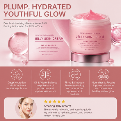 Collagen & Coenzyme Q10 Jelly Cream for Plump, Hydrated Skin
