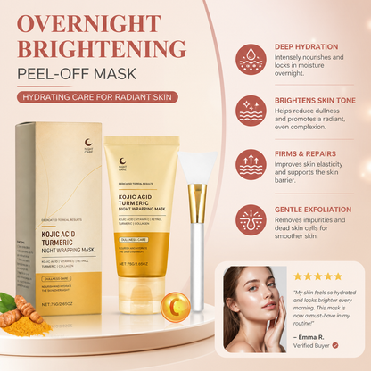 Overnight Brightening Peel-Off Mask – Hydrating Care for Radiant Skin