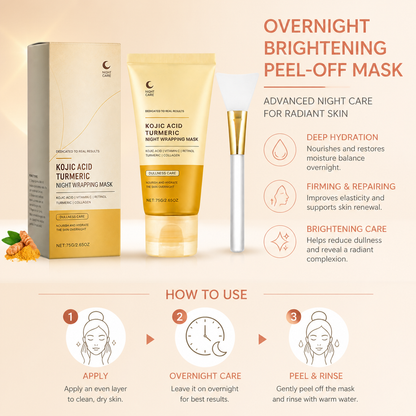 Overnight Brightening Peel-Off Mask – Hydrating Care for Radiant Skin