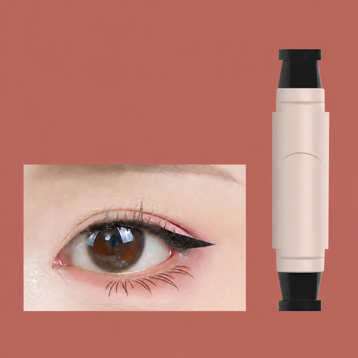 Waterproof Double-Ended Winged Eyeliner Stamp for Perfect Symmetry