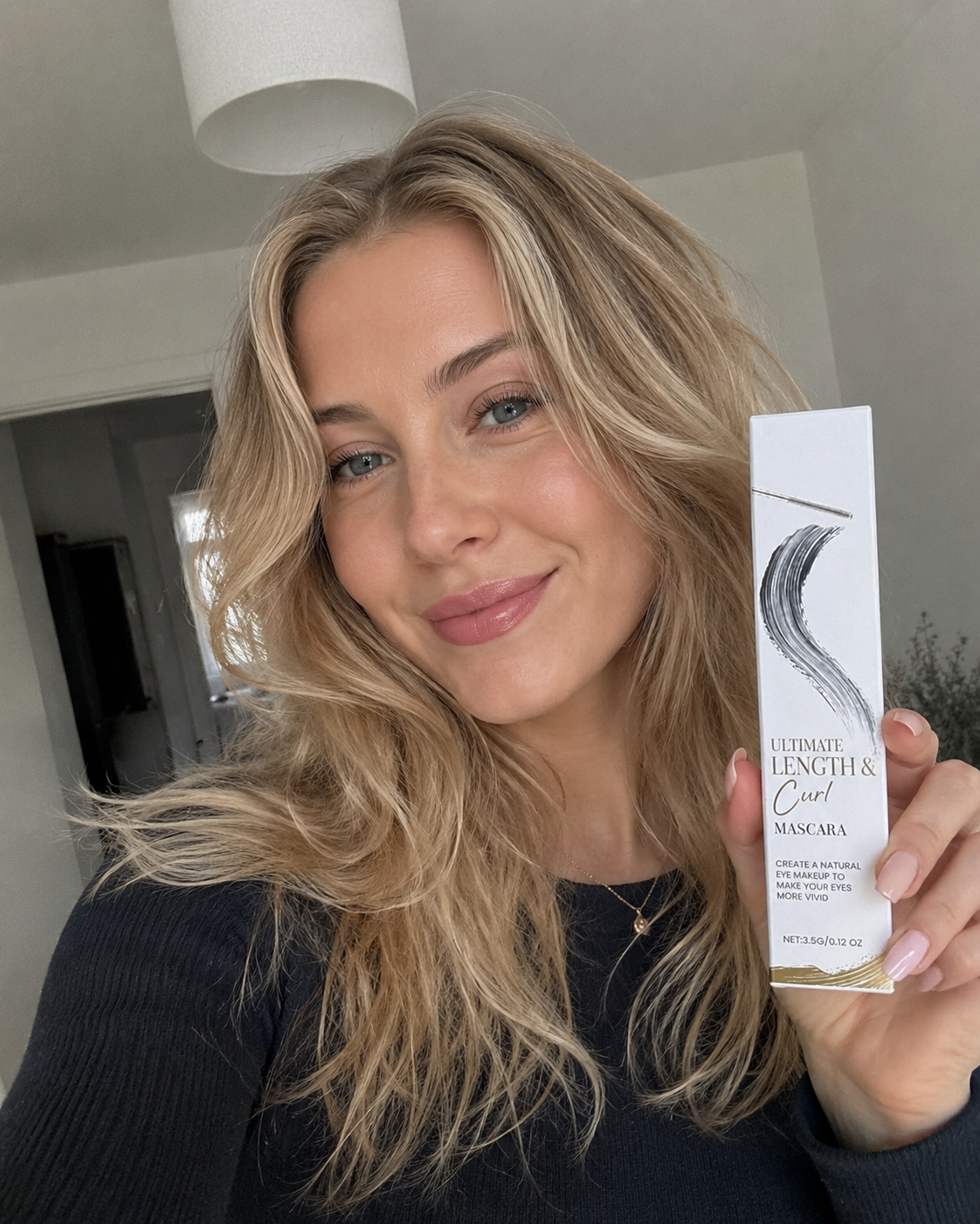 Beauty Britain customer using the Waterproof Curl & Length Mascara.
