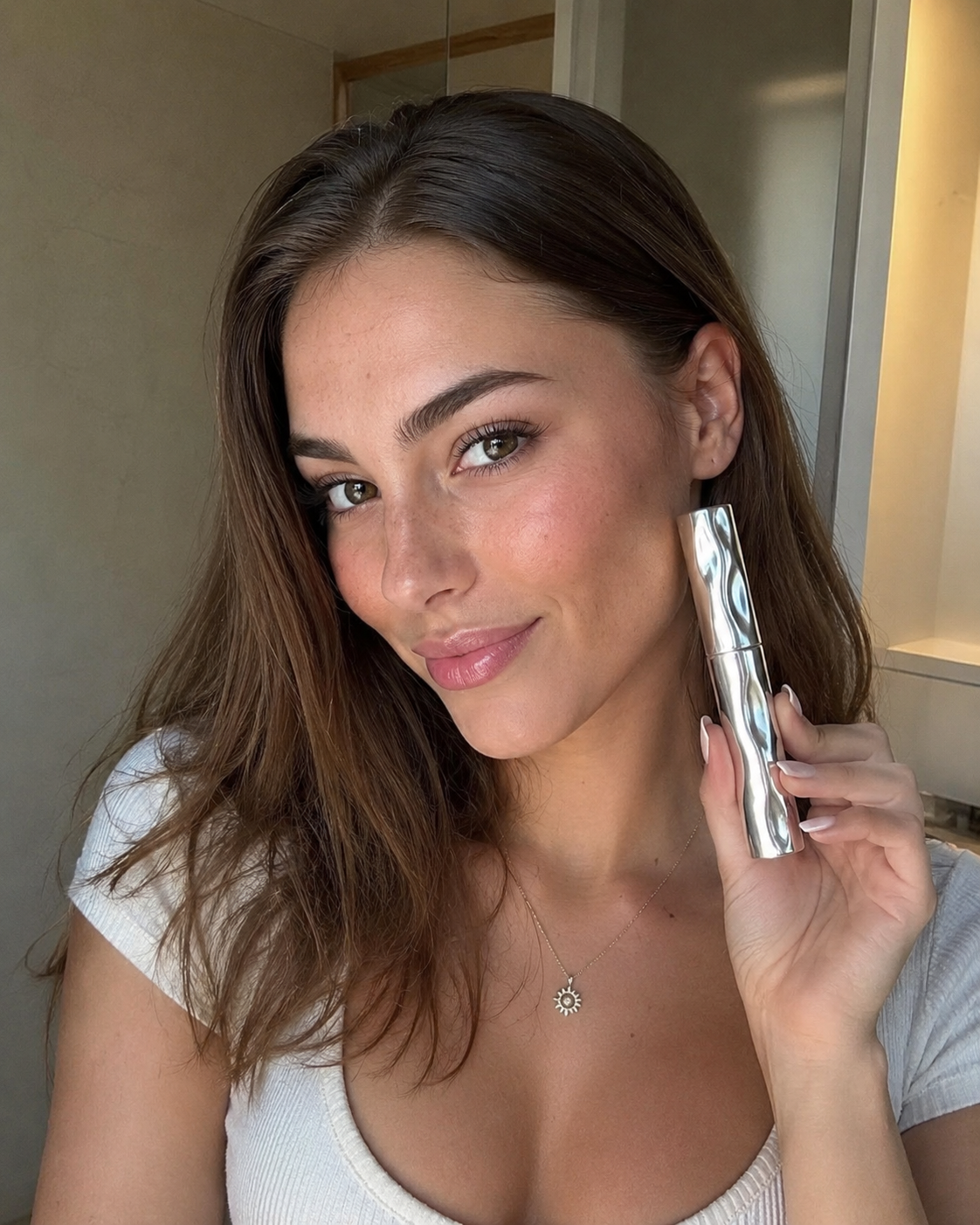 Beauty Britain customer using the Waterproof Curl & Length Mascara.