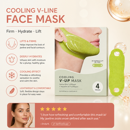 Cooling V-Line Face Mask – Hydrating Care for a Firmer-Looking Jawline