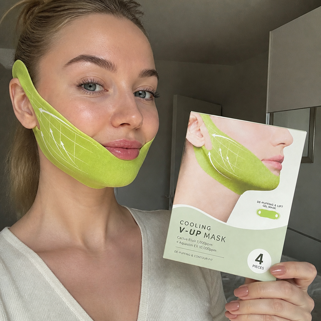 Cooling V-Line Face Mask – Hydrating Care for a Firmer-Looking Jawline