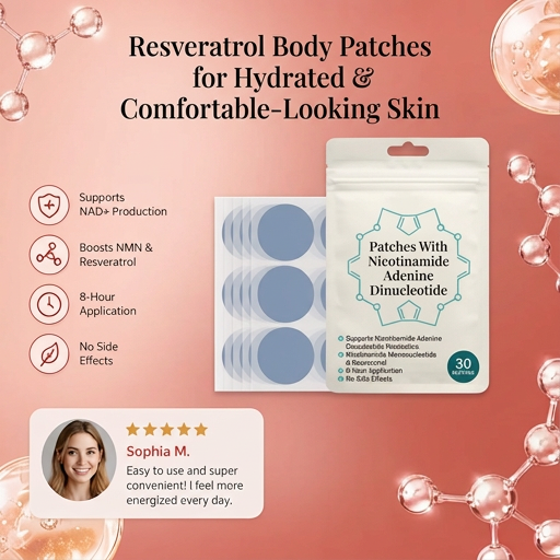 Resveratrol Body Patches for Hydrated & Comfortable-Looking Skin