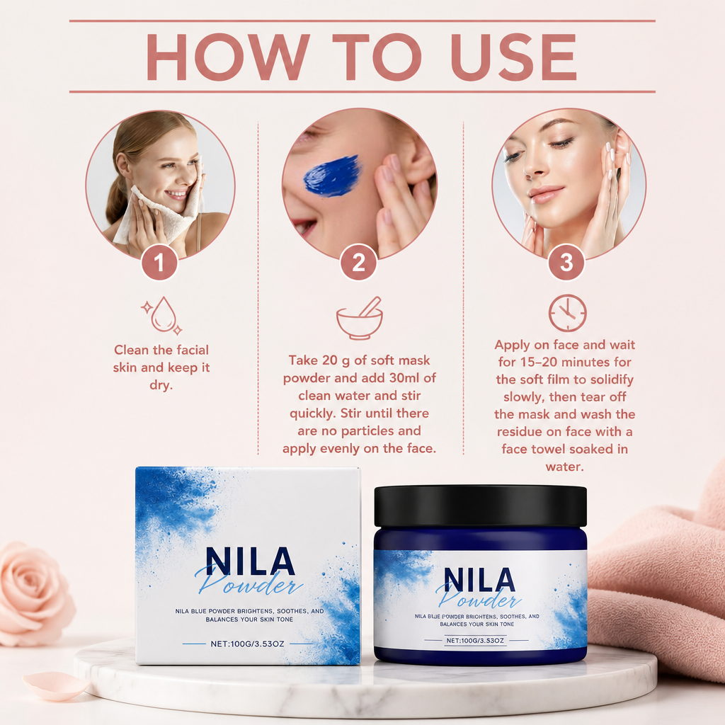 Nila Powder Face Mask – Brightening Hydration for Smooth, Radiant Skin