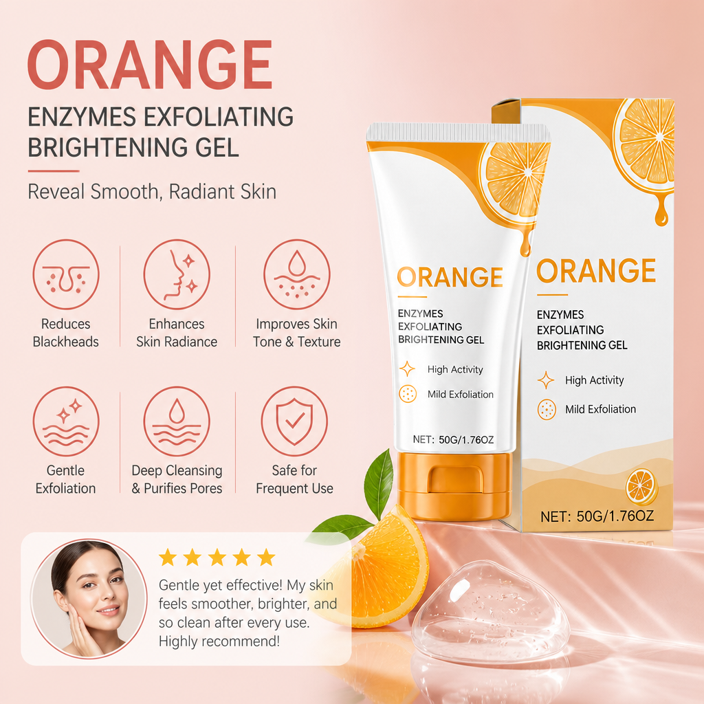 Orange Enzyme Exfoliating Gel – Gentle Brightening for Smooth, Fresh Skin