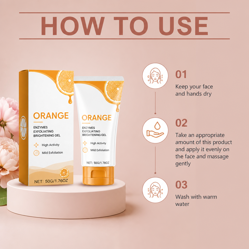 Orange Enzyme Exfoliating Gel – Gentle Brightening for Smooth, Fresh Skin