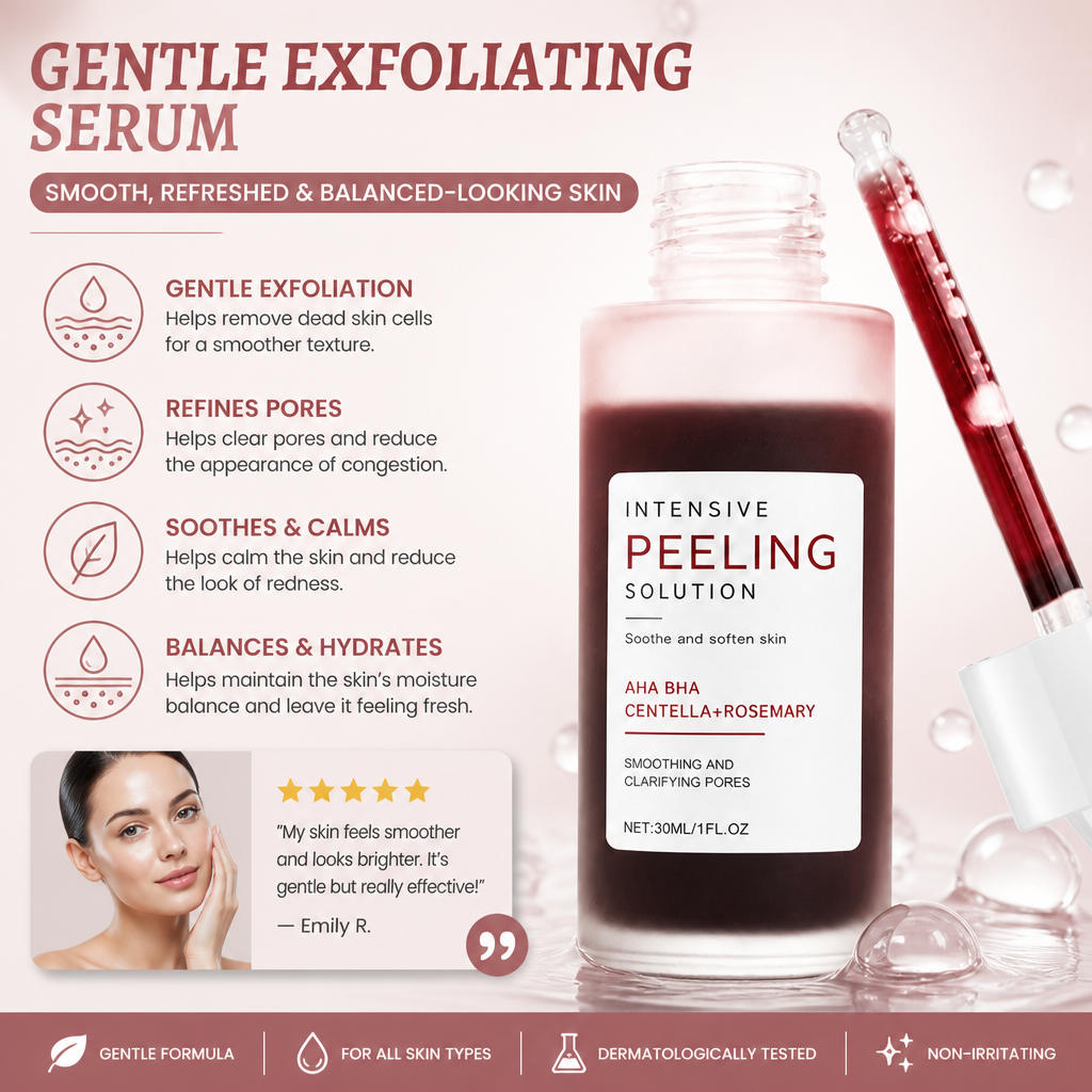 Gentle Exfoliating Serum – Smooth, Refreshed & Balanced-Looking Skin