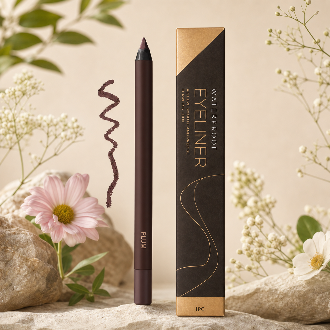 Waterproof Glitter Gel Eyeliner – Long-Lasting Smudge-Proof Color