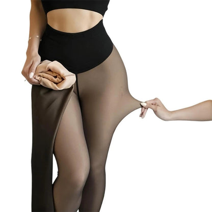 Women’s Fleece-Lined Tights with Shaping Waistband