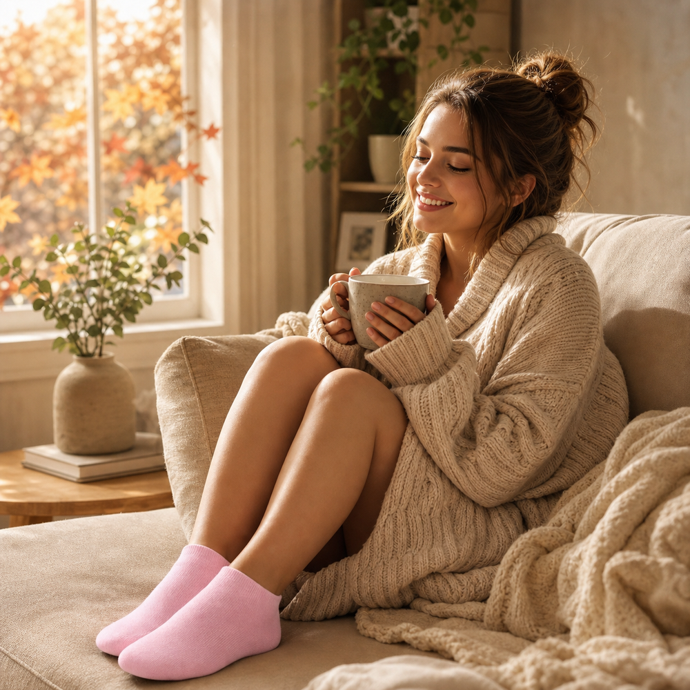 Using silicone gel spa socks in autumn and winter
