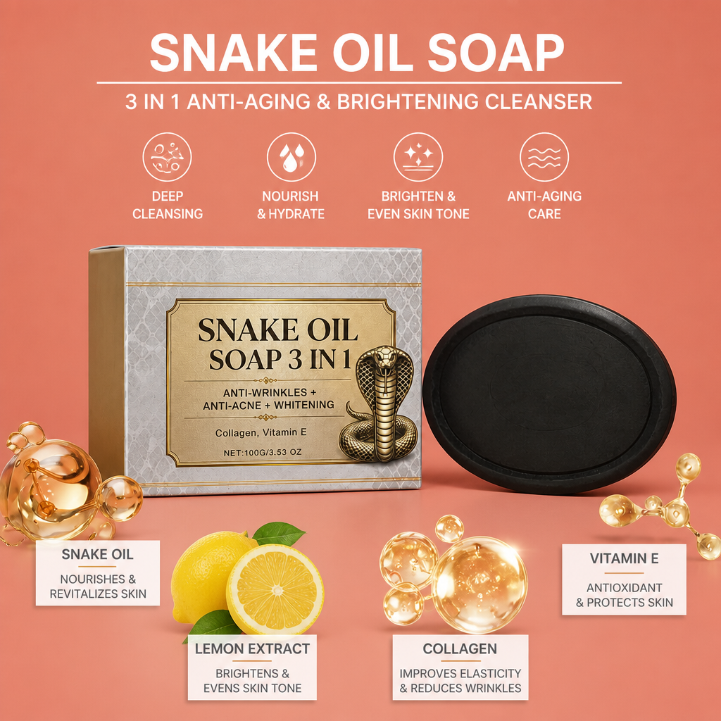 Snake Oil Facial Cleansing Bar – Nourishing Foam for Soft, Fresh Skin