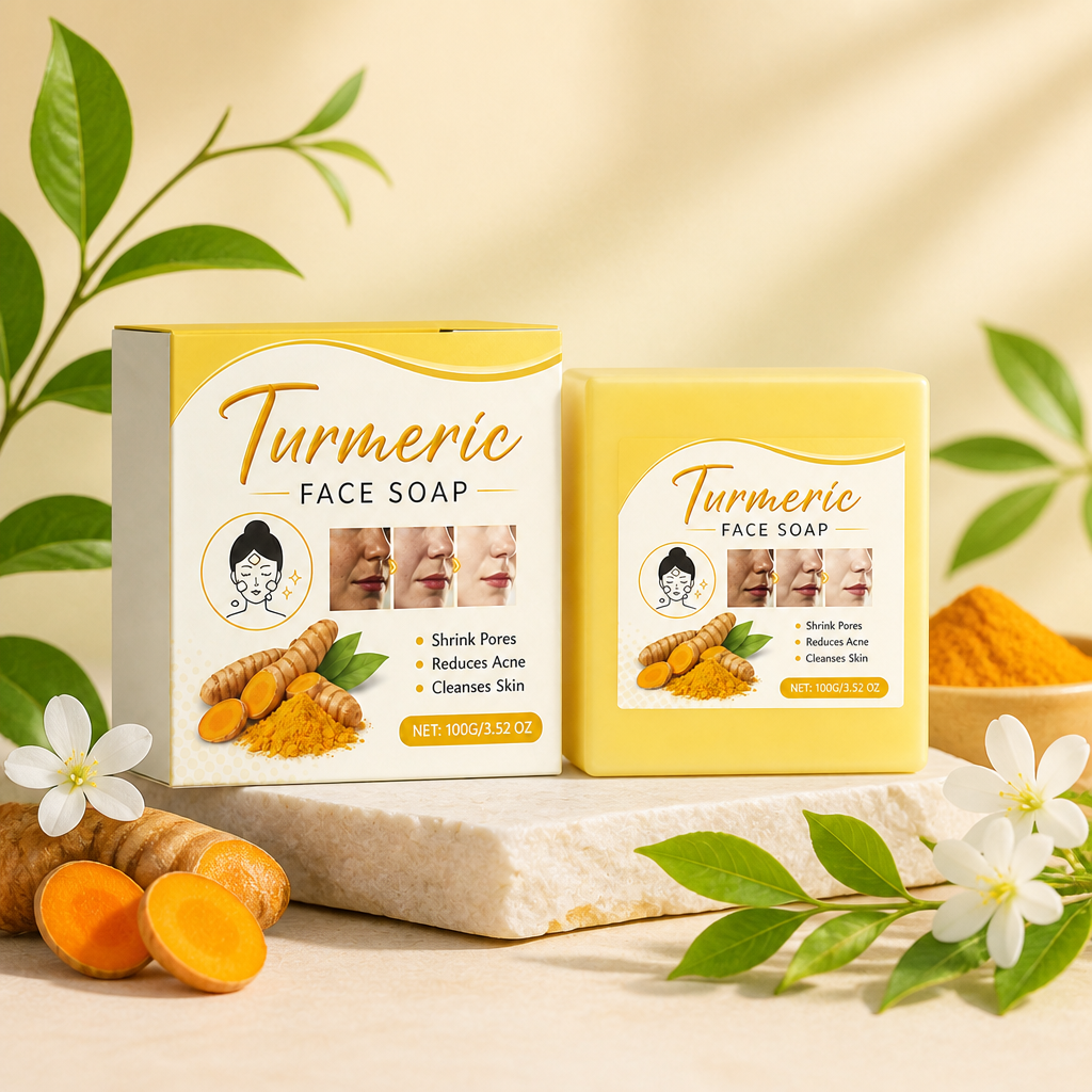 Turmeric Facial Cleansing Bar – Gentle Brightening & Hydrating Care